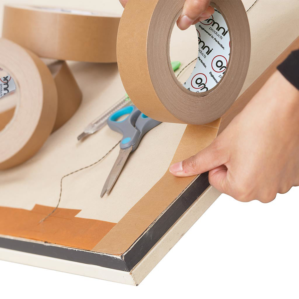 Paper Packaging Tape Brown Omni 4265 36mm x 50m - Omni Packaging 