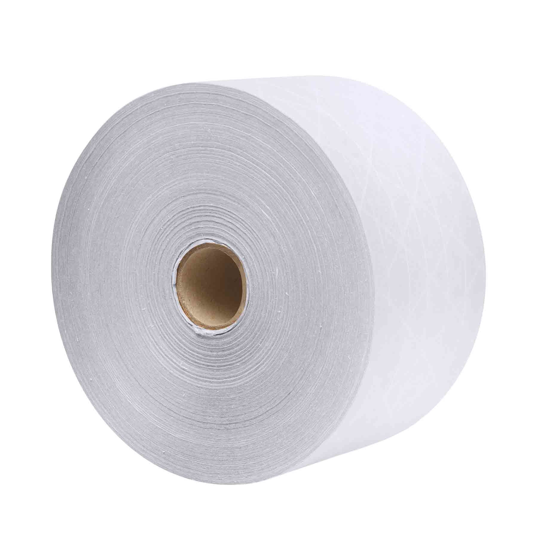 Water Activated Tape Reinforced White 48mm x 92m - Omni Packaging 