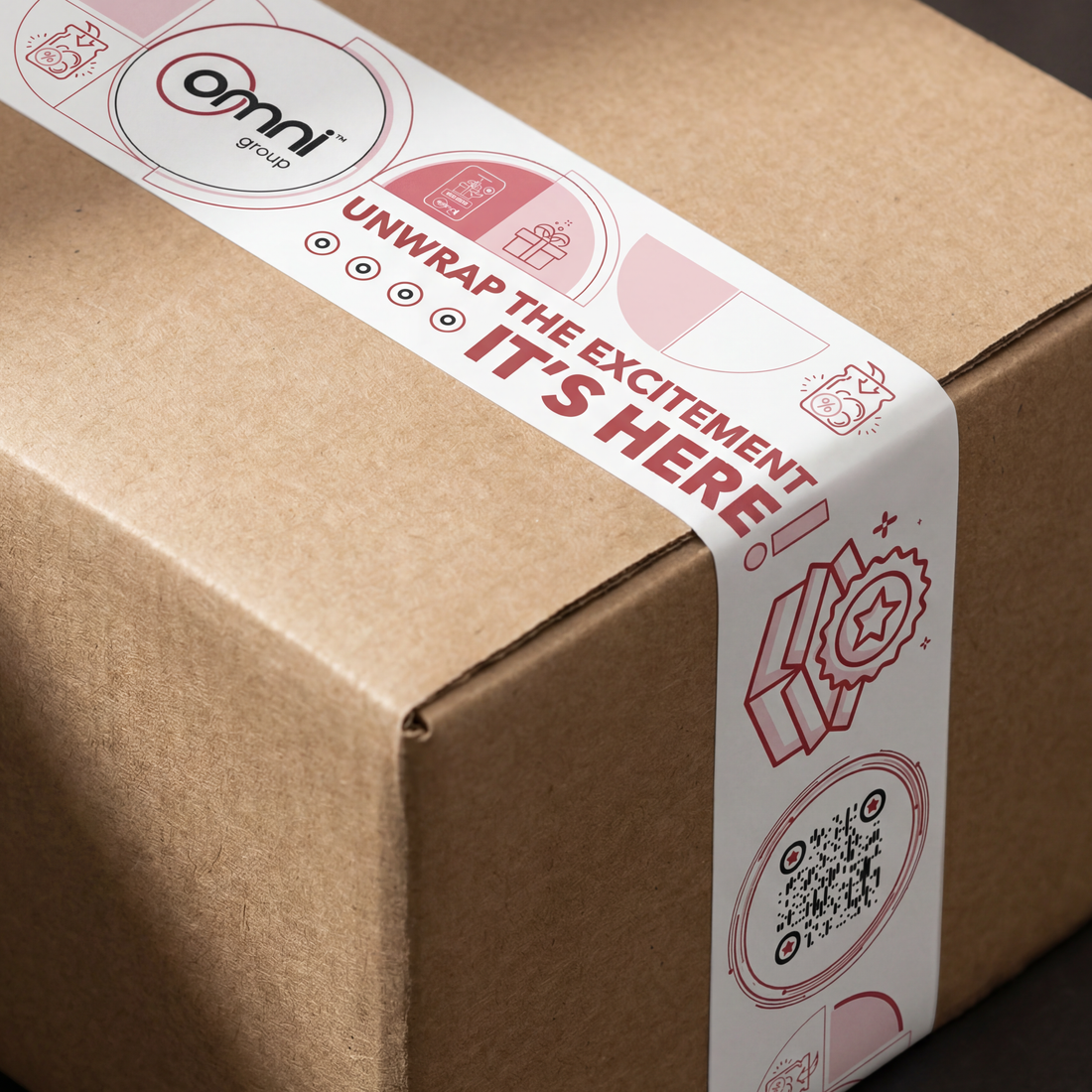 Custom Gummed Tape - Omni Packaging 