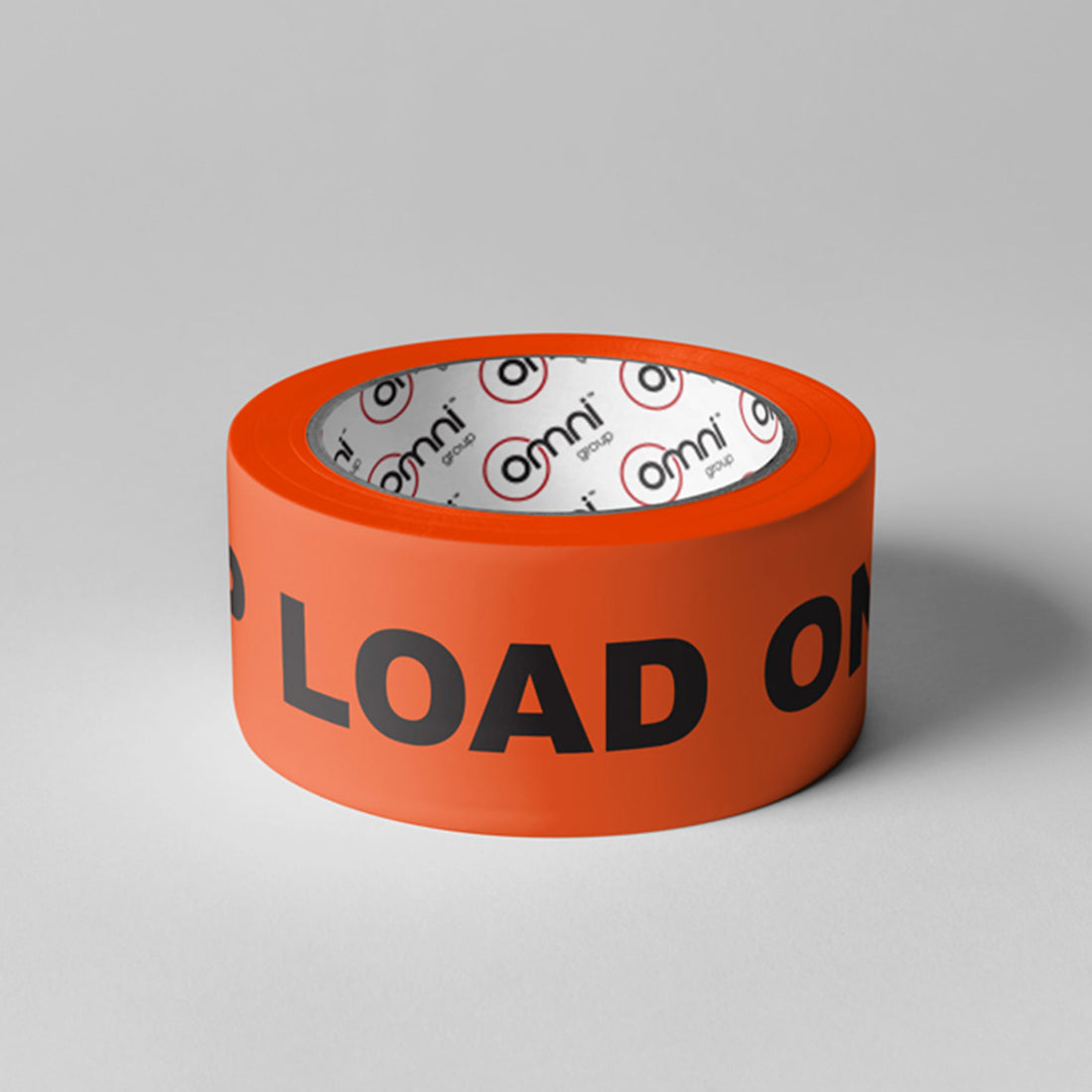 Top Load Only Tape Omni PP 48mm x 66m Orange/Black - Omni Packaging 