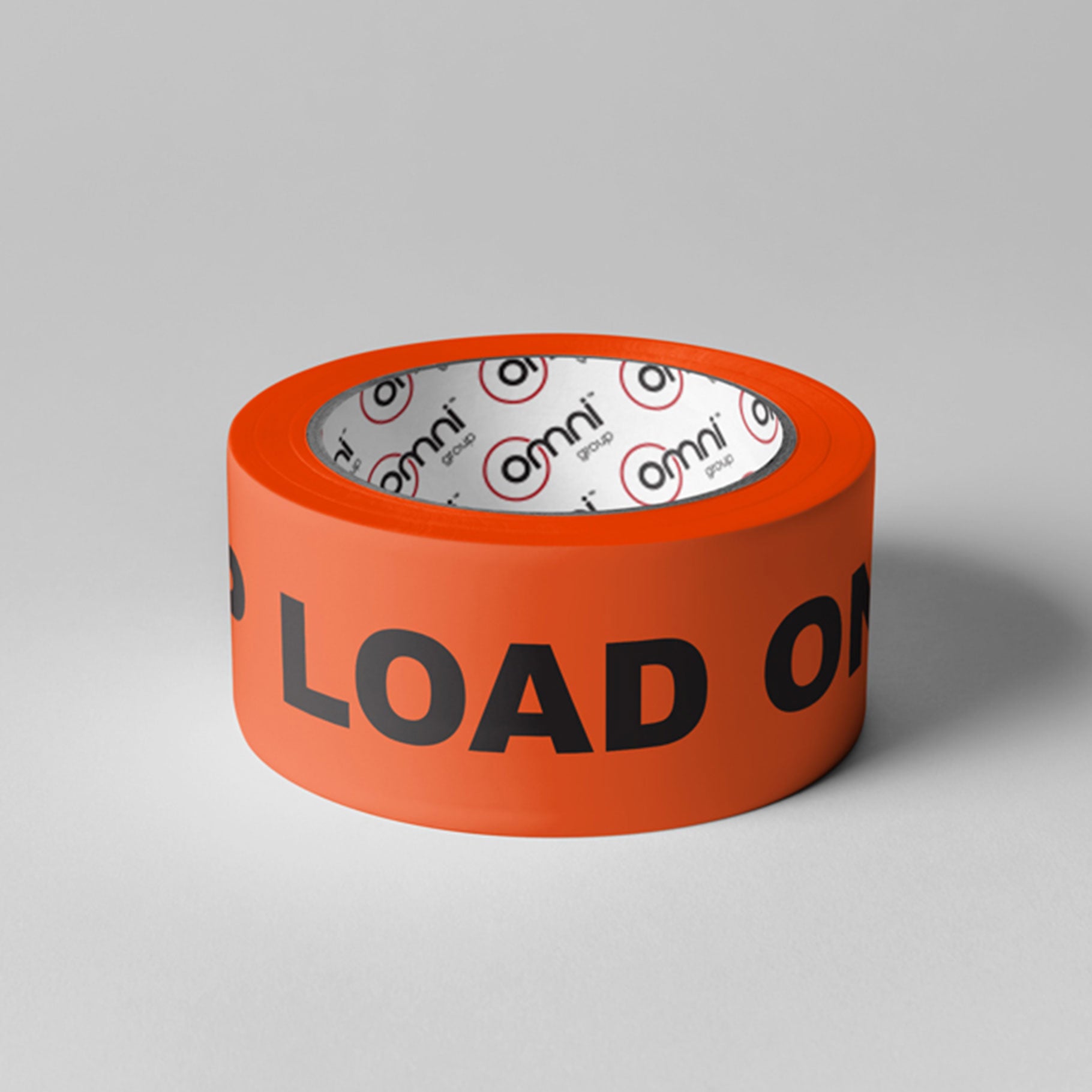 Top Load Only Tape Omni PP 48mm x 66m Orange/Black - Omni Packaging 