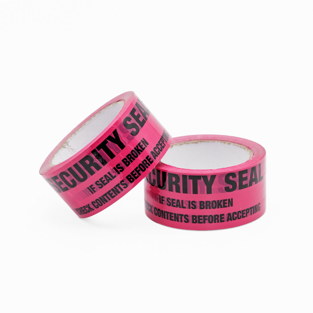 Security Seal Tape Omni PP 48mm x 66m Black/Pink - Omni Packaging 
