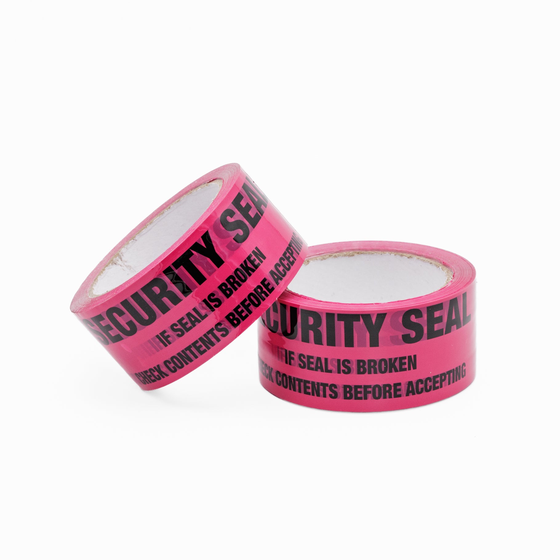 Security Seal Tape Omni PP 48mm x 66m Black/Pink - Omni Packaging 