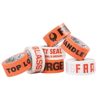 DO NOT BREAK DOWN PALLET Tape PP 48mm x 66m Red on White - Omni Packaging 