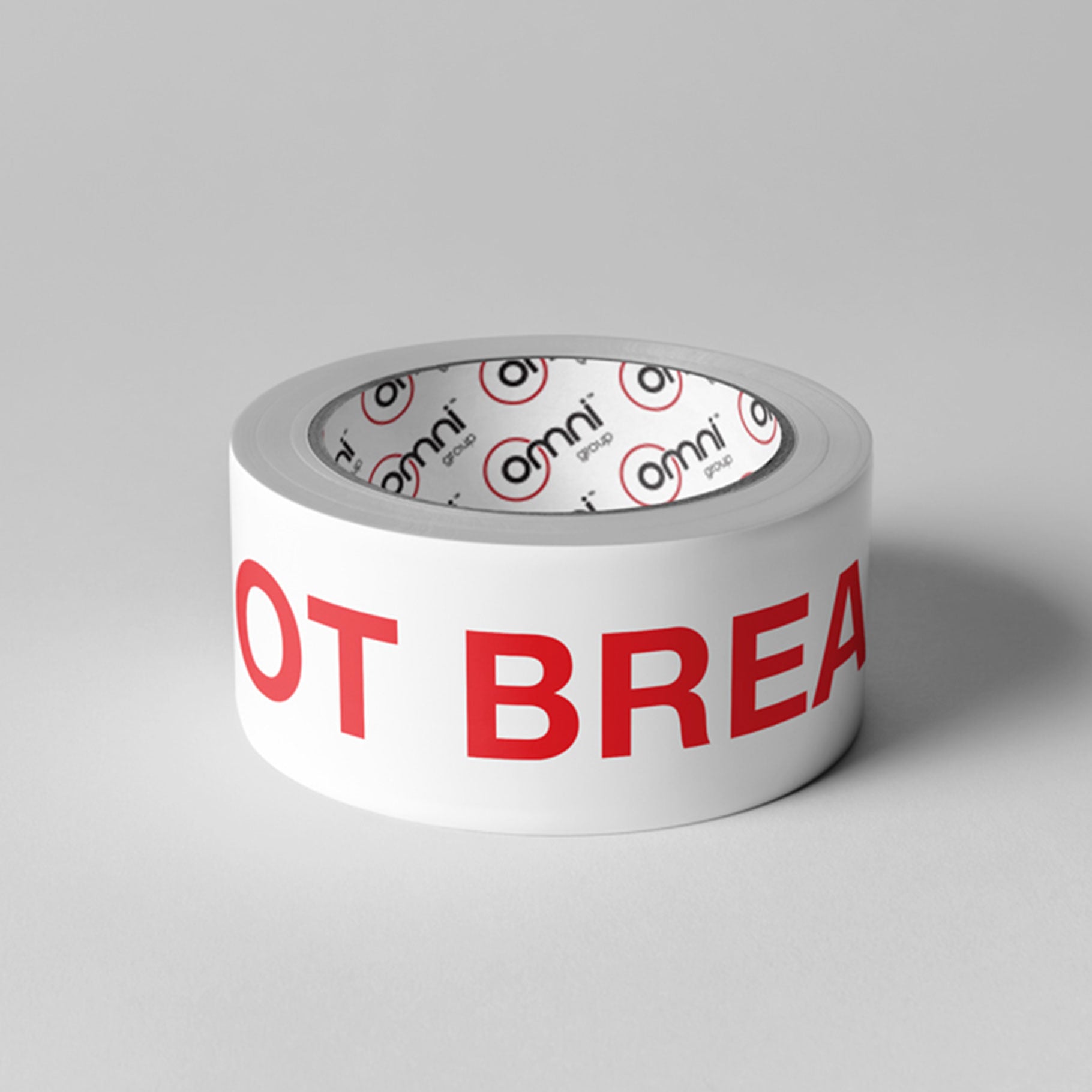 DO NOT BREAK DOWN PALLET Tape PP 48mm x 66m Red on White - Omni Packaging 