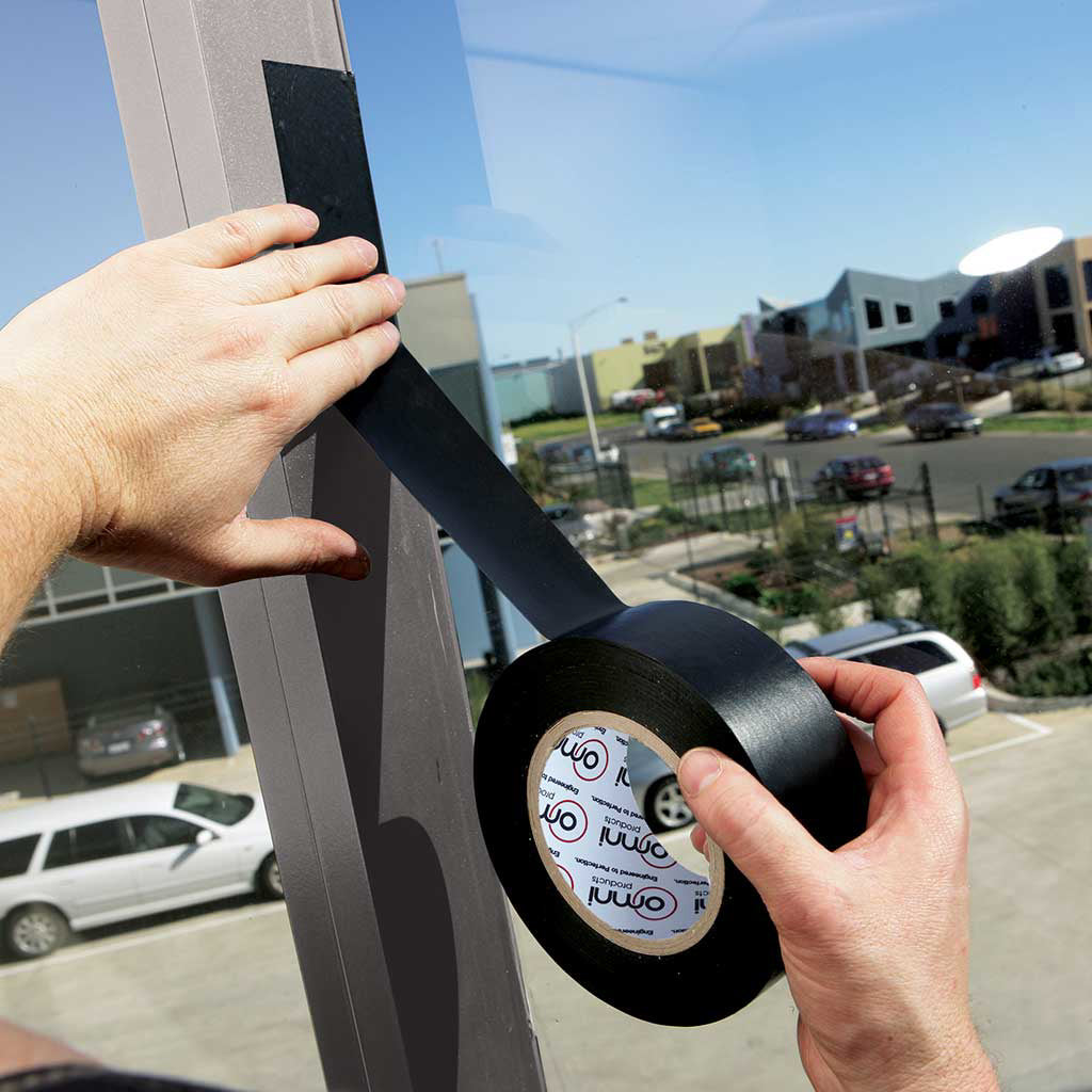 Protection Tape Omni 215 48mm x 66m Black Matt - Omni Packaging 