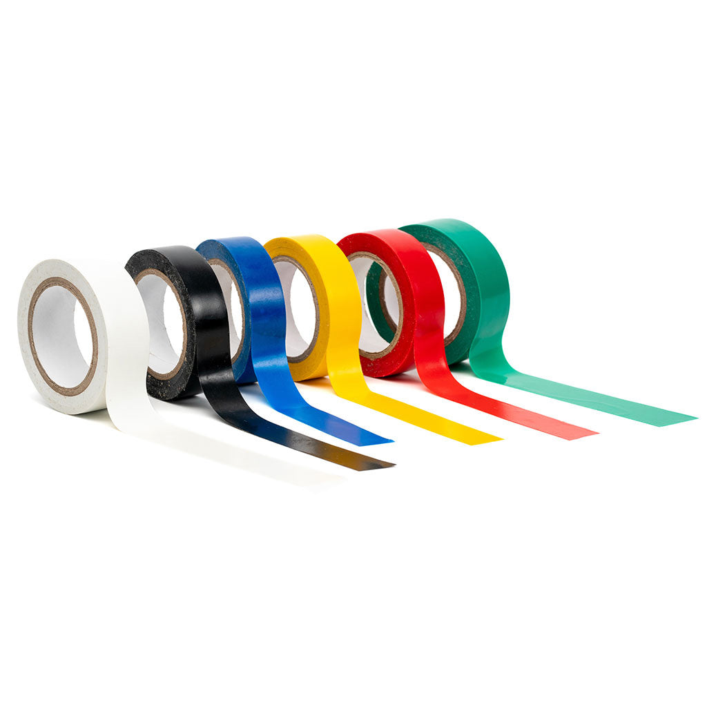PVC Insulation Tape 0.15mm 19mm x 18m Blue - Omni Packaging 