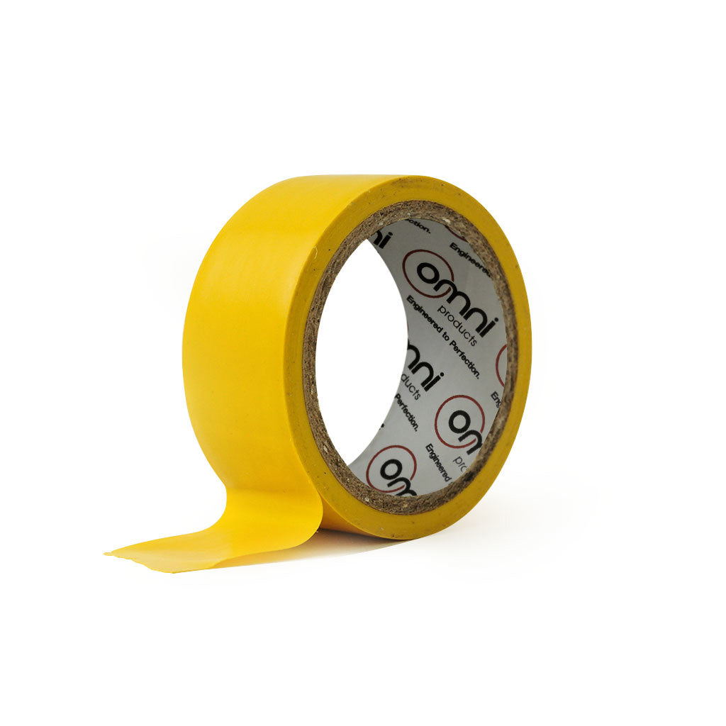 PVC Insulation Tape 0.15mm 19mm x 18m Yellow - Omni Packaging 
