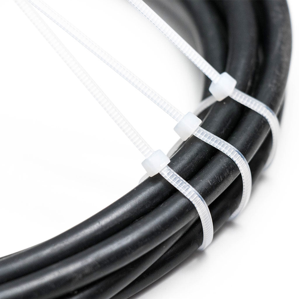 Cable Ties 102mm x 2.5mm White 1000/bundle - Omni Packaging 