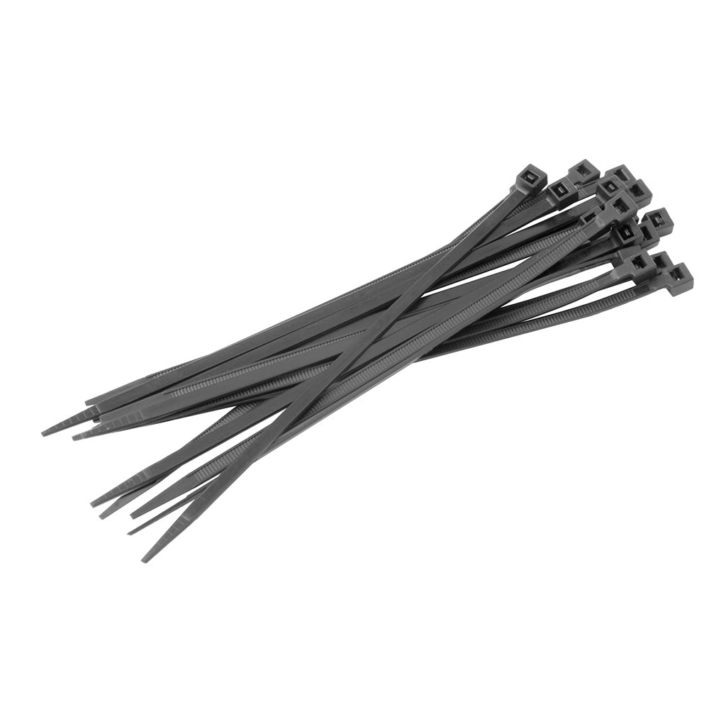 Cable Ties 300mm x 4.8mm Black 500/bundle - Omni Packaging 