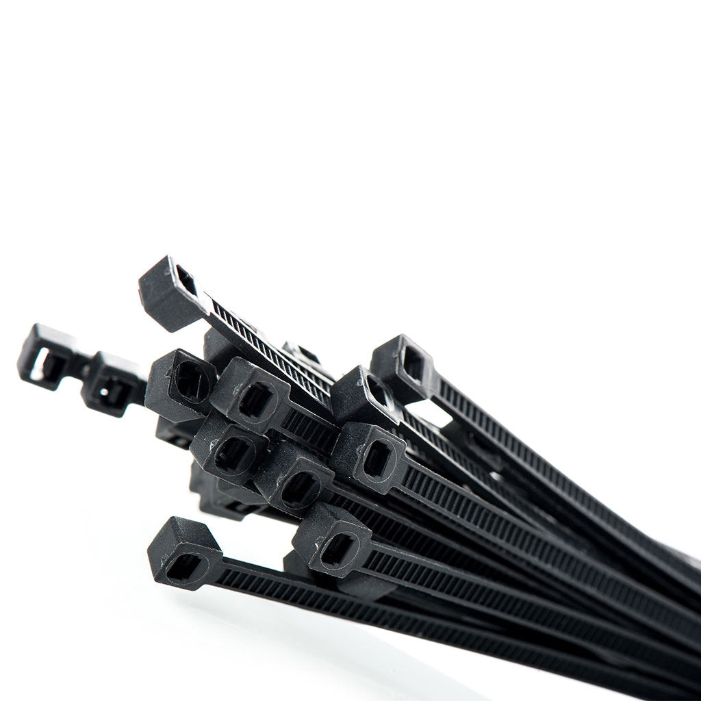 Cable Ties 550mm x 7.2mm Black 100/bundle - Omni Packaging 