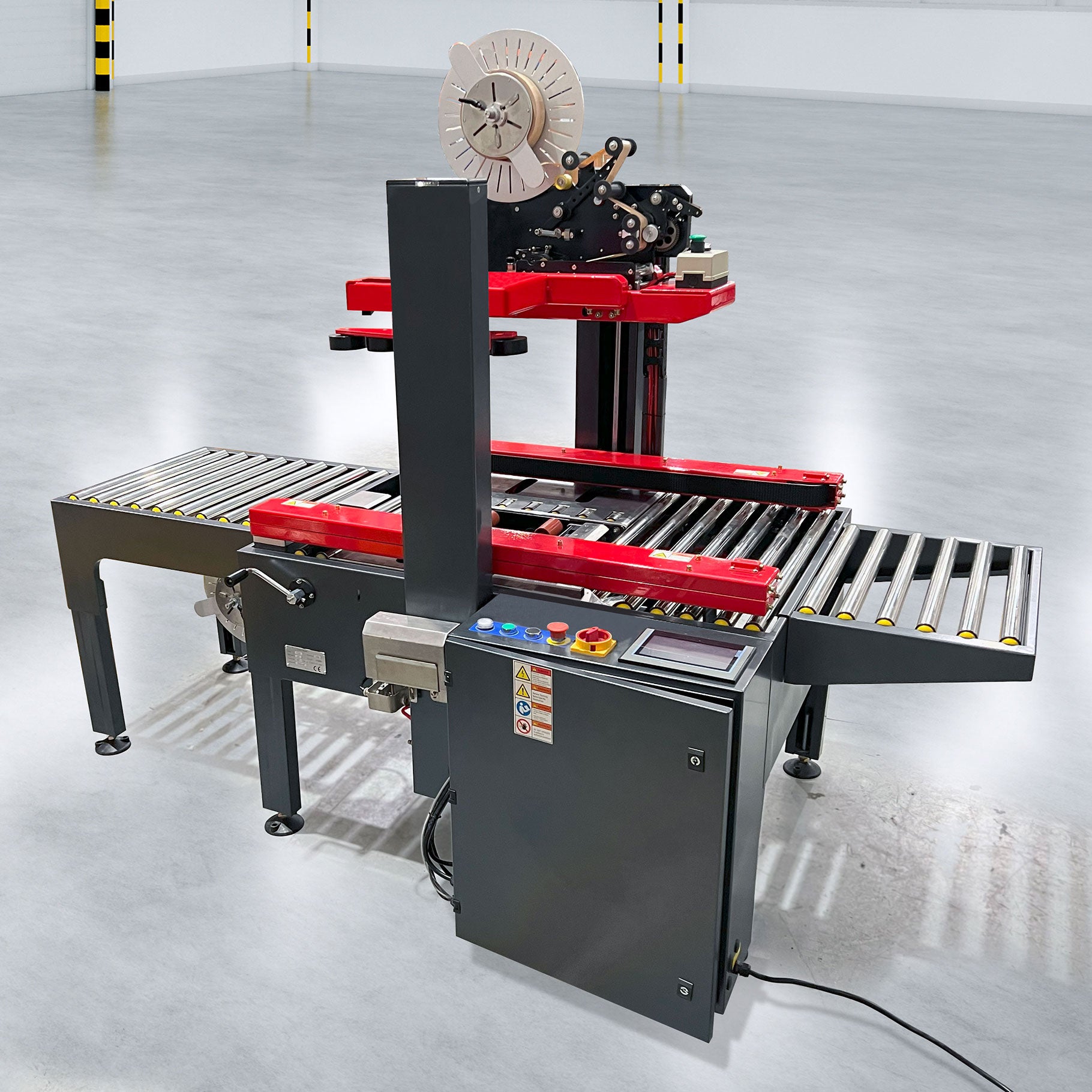 Gummed Tape Carton Sealing Machine Side Belt Drive - Omni Packaging 