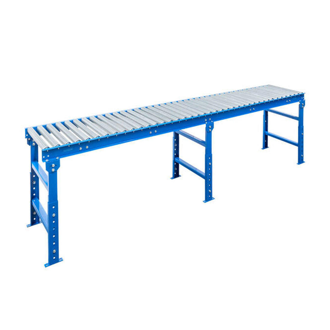 Gravity Steel Roller Conveyor 600mm W x 3.0m L - Omni Packaging 
