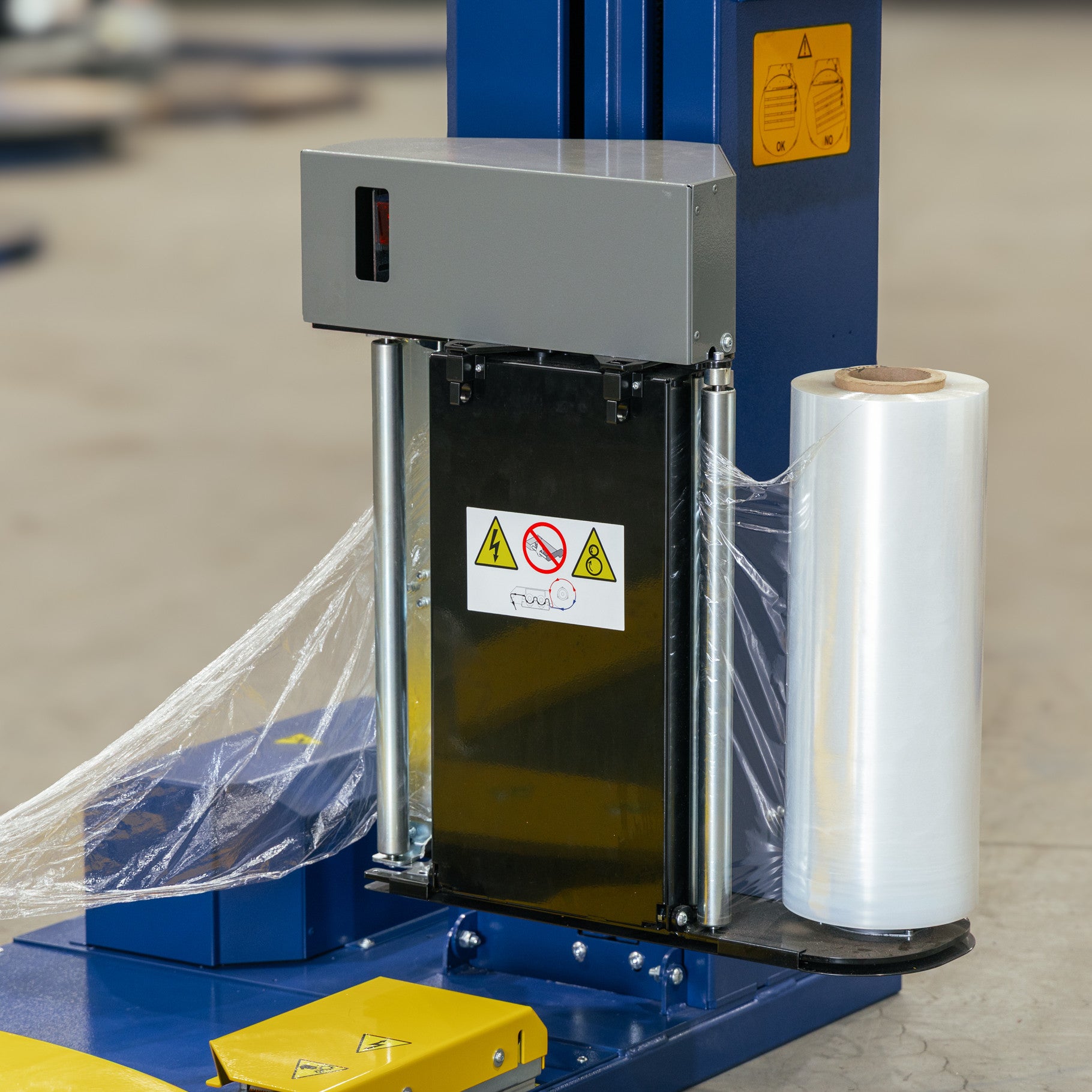 Pallet Wrapping Machine Omni Base Power Prestretch Supercut with 1800mm turntable - Omni Packaging 