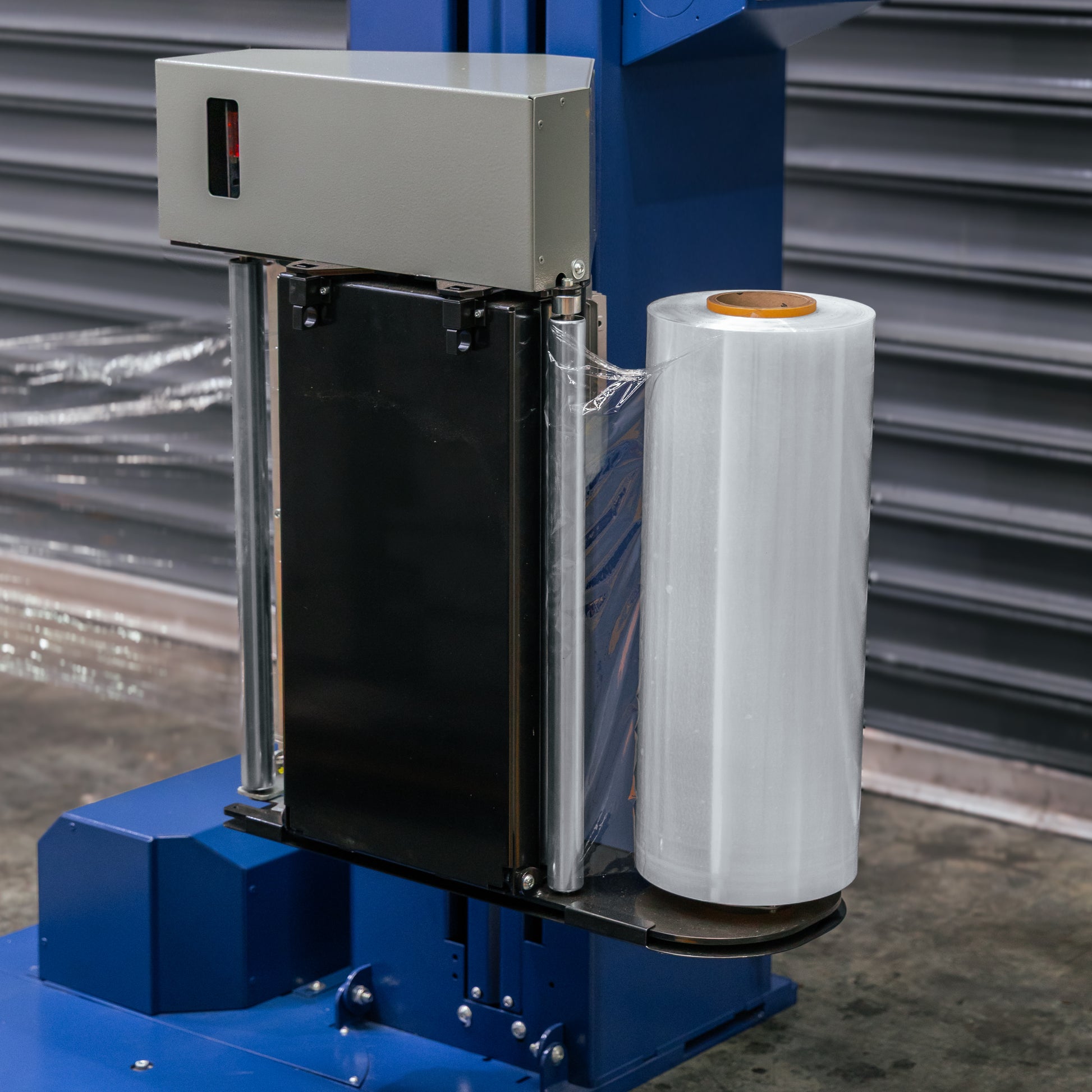 Pallet Wrapping Machine Omni Plana - Brake Stretch Carriage - Omni Packaging 