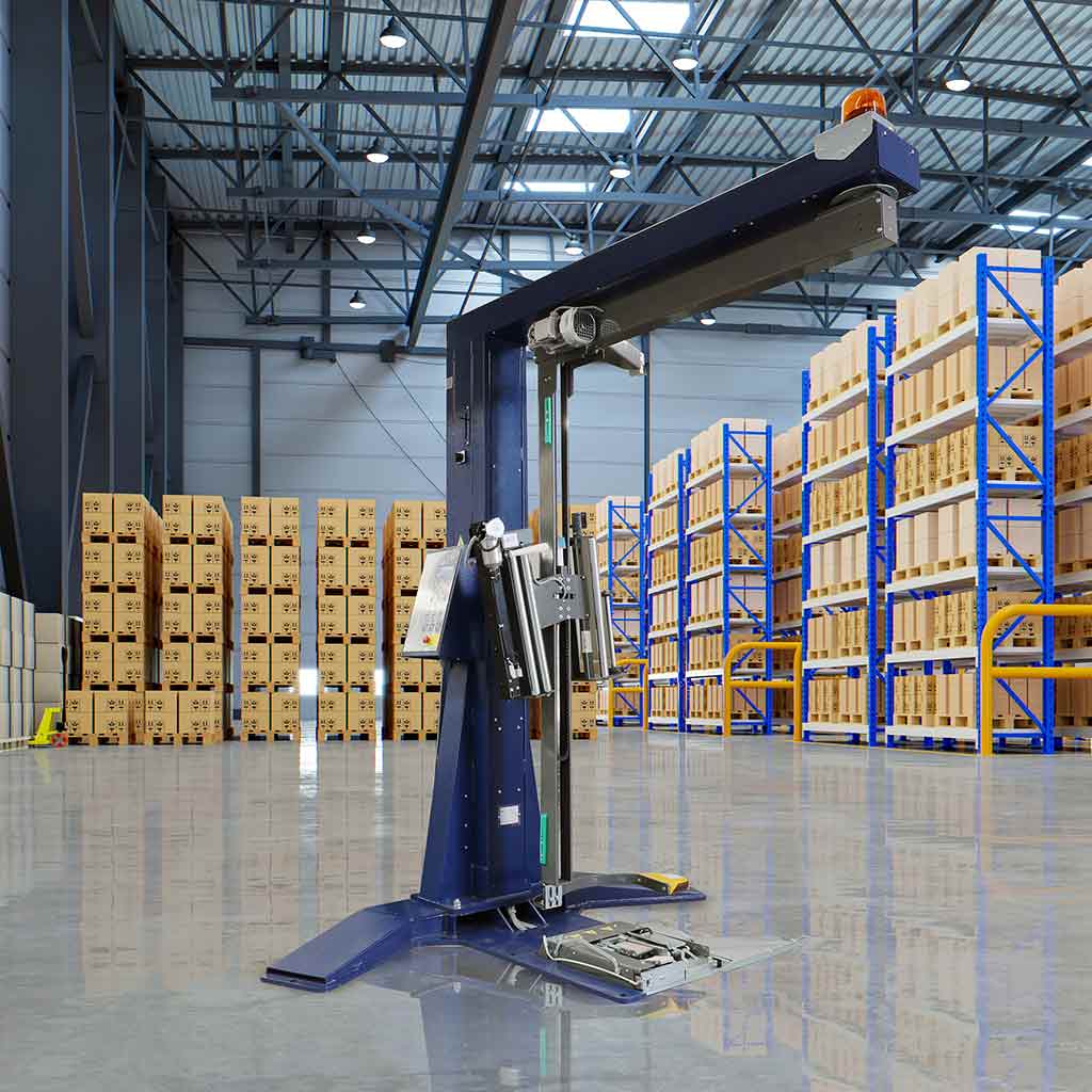 Pallet Wrapping Machine Omni Motus Fix SP - Omni Packaging 