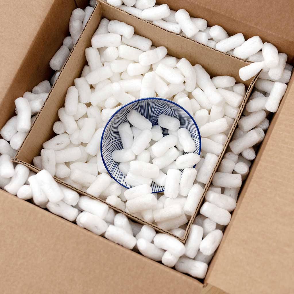 Biodegradable Packaging Peanuts 400 Litre/bag - Omni Packaging 