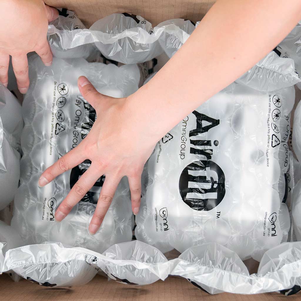 AirFil Hybrid Air Pillow & Bubble Inflator Machine - Omni Packaging 