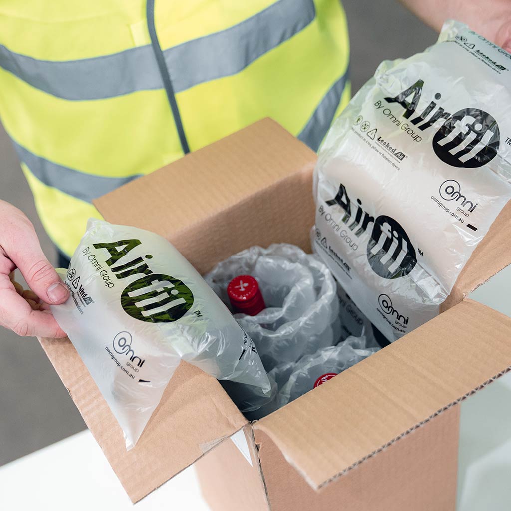 AirFil Hybrid Air Pillow & Bubble Inflator Machine - Omni Packaging 