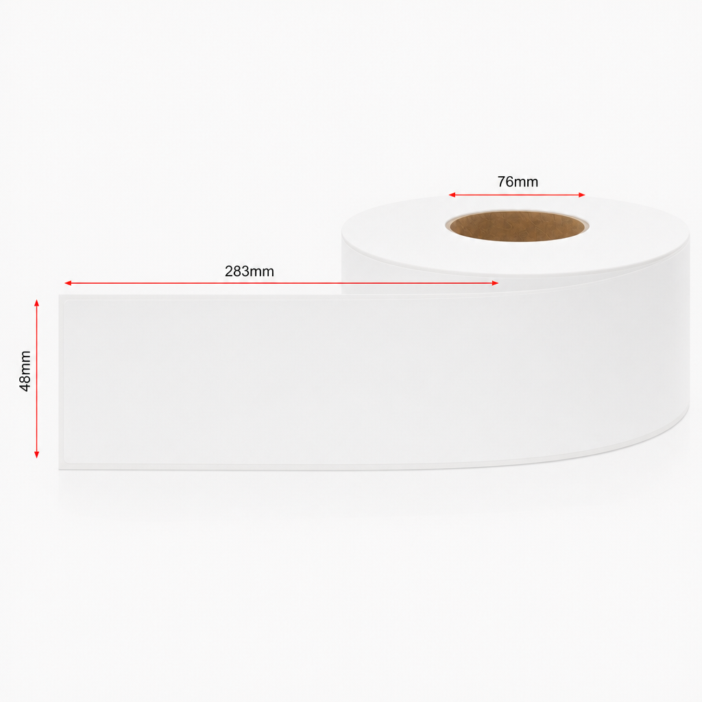 Poly Based Thermal Labels 48mm x 283mm 76mm core 500/roll