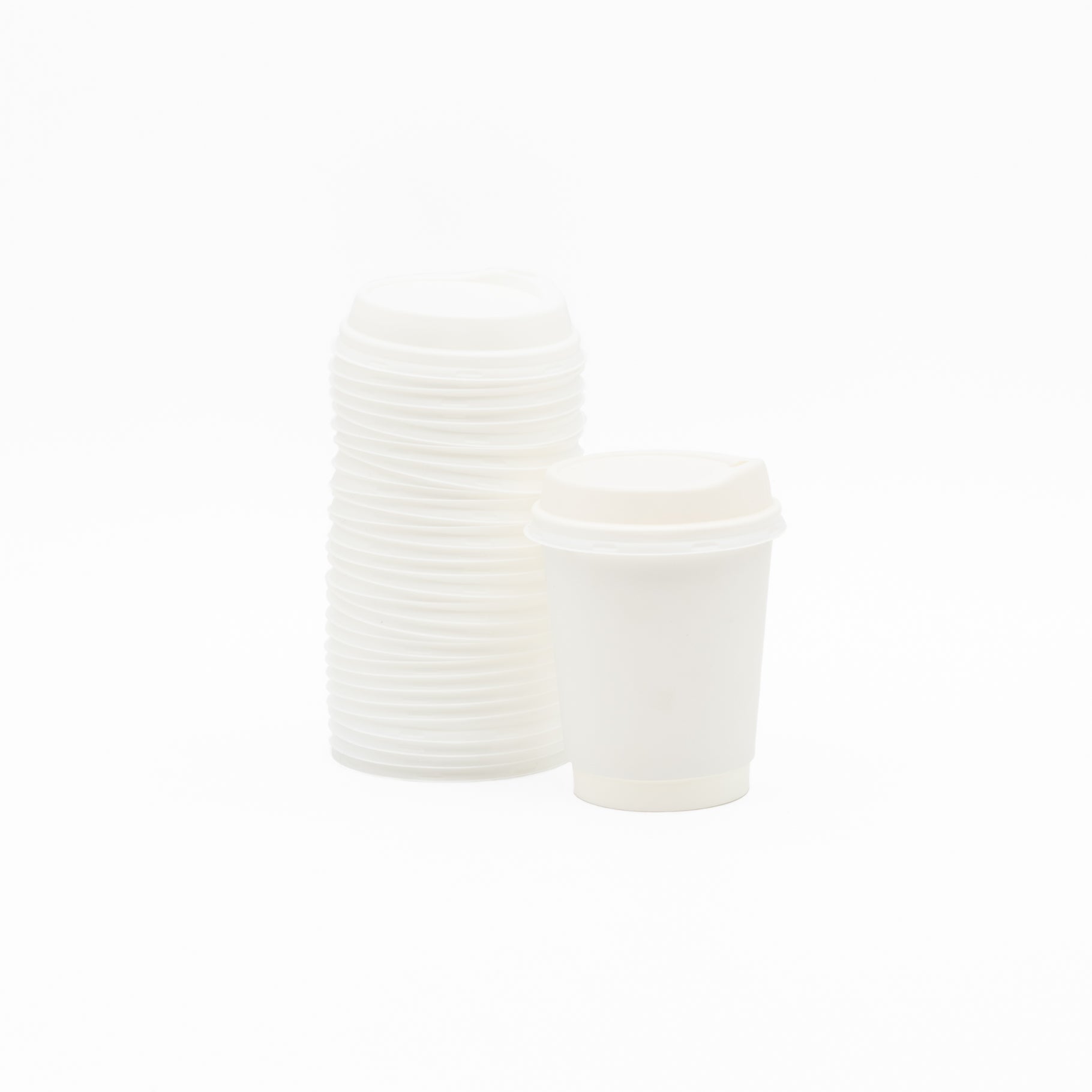 8ozT Traditional White Lids for 88.121 Paper Cups 1000/ctn - Omni Packaging 