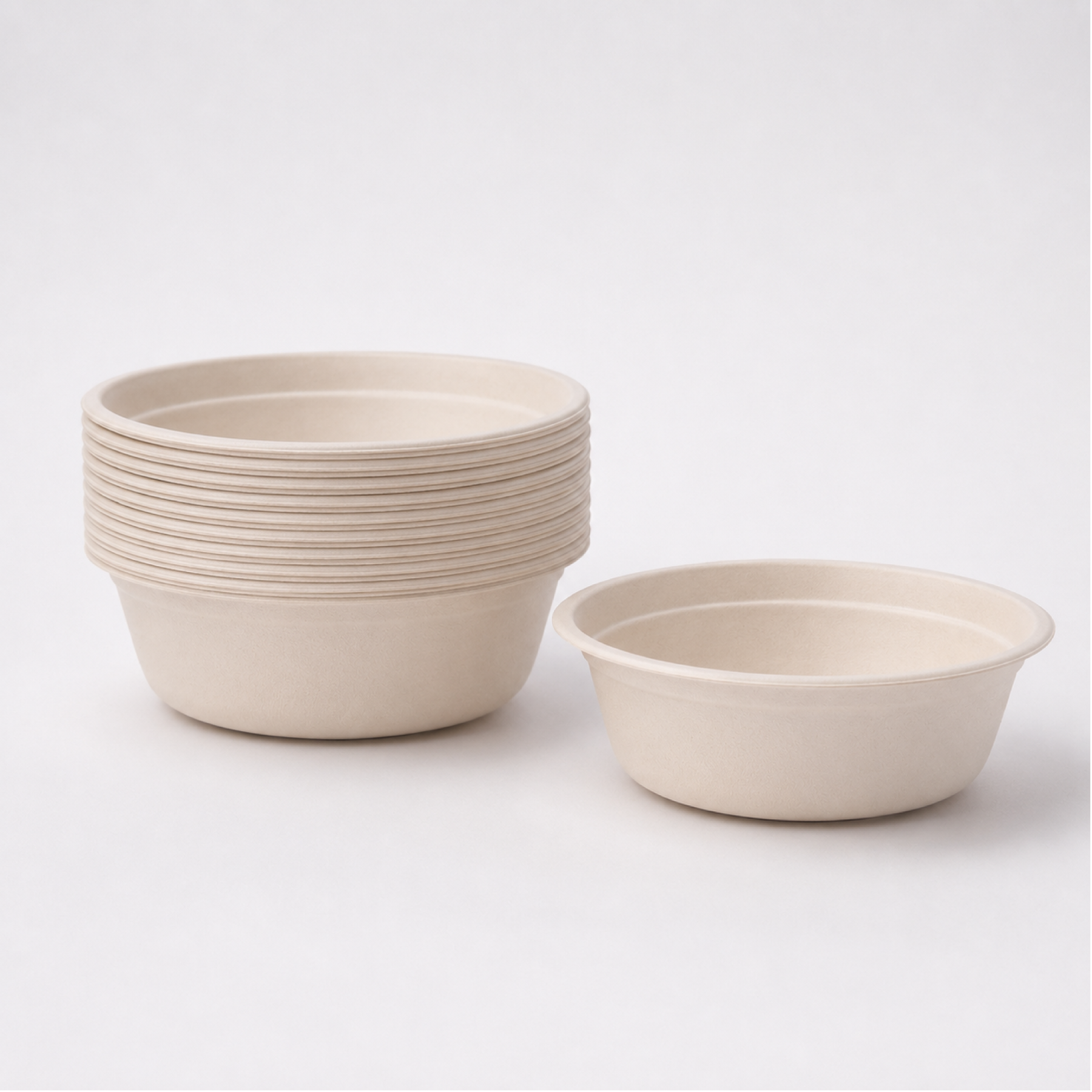 Round Bowls 18oz (155mm) 50/Pack - Omni Packaging 