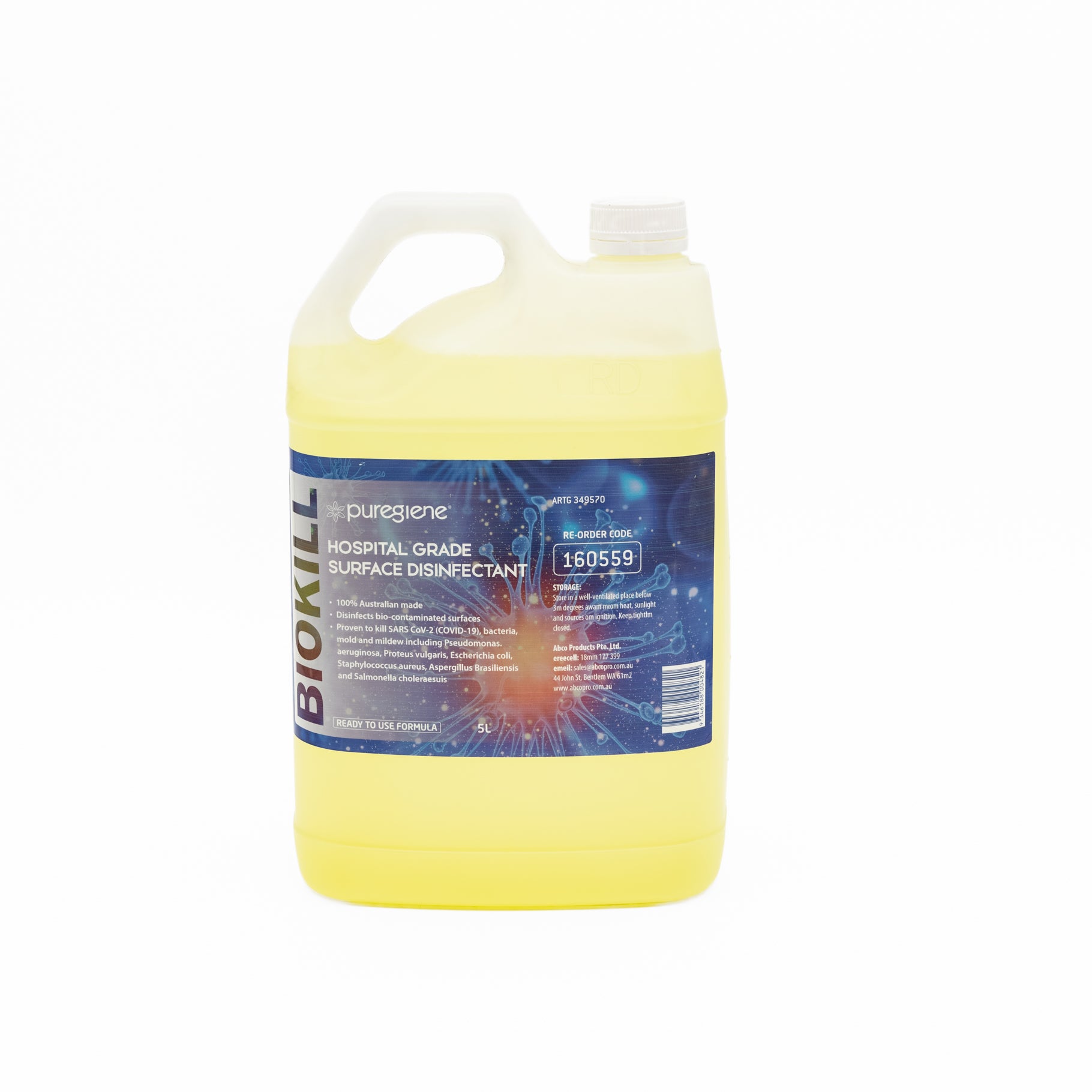 Puregiene Hospital Grade Disinfectant Biokill 5L - Omni Packaging 