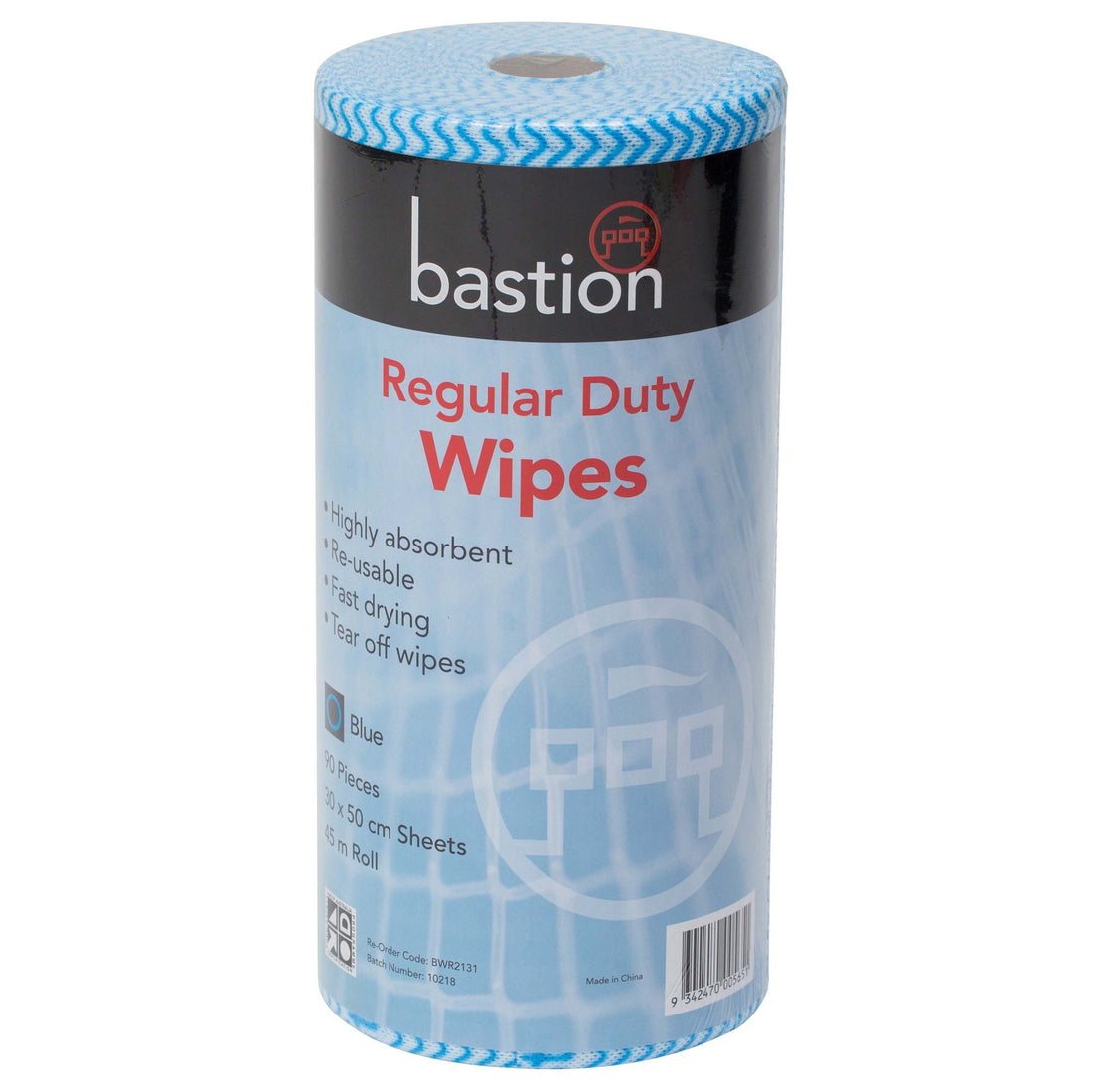 Regular Blue Duty Wipes 45m rolls (300mm x 500mm/sheet) - Omni Packaging 
