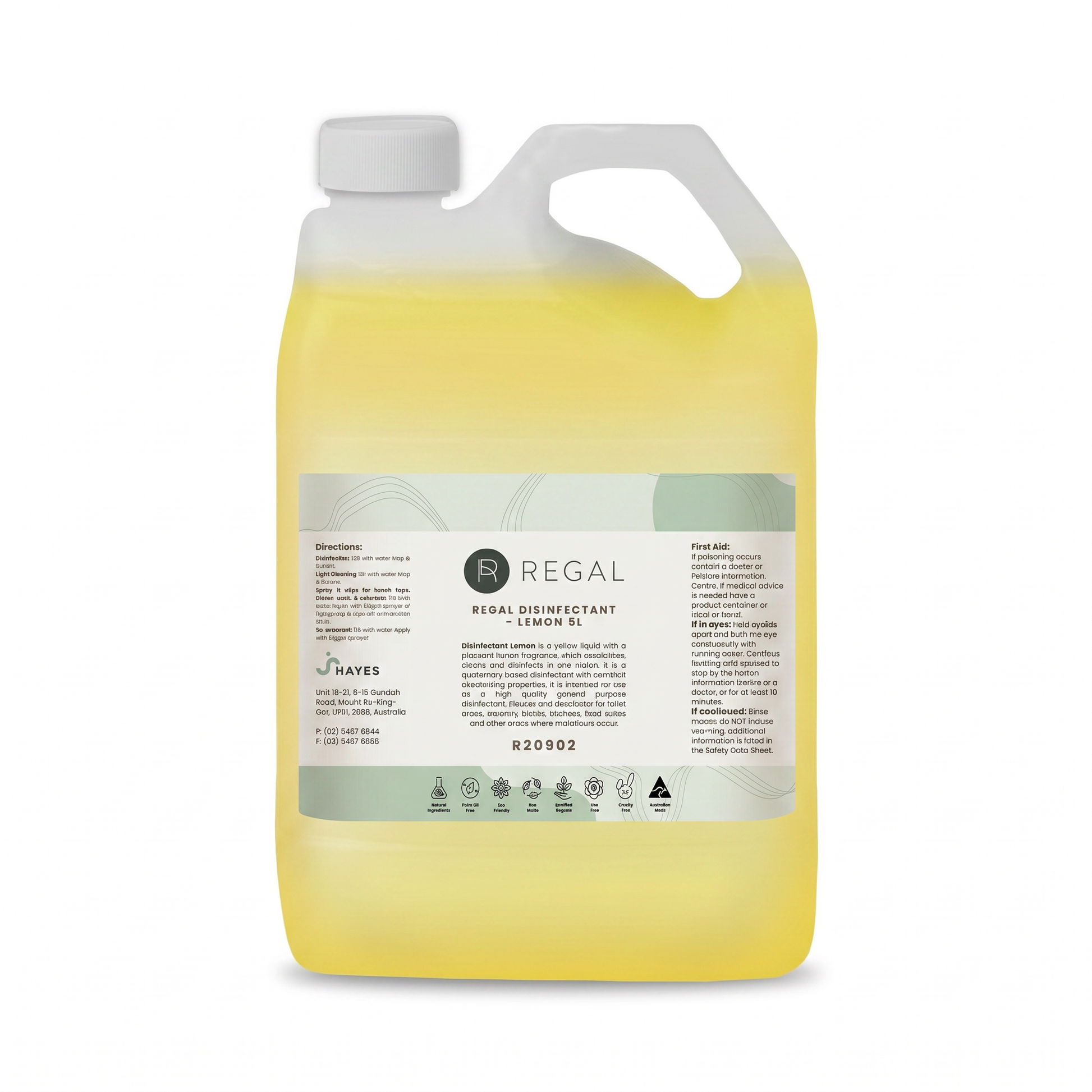 Regal Disinfectant 5L - Lemon - Omni Packaging 