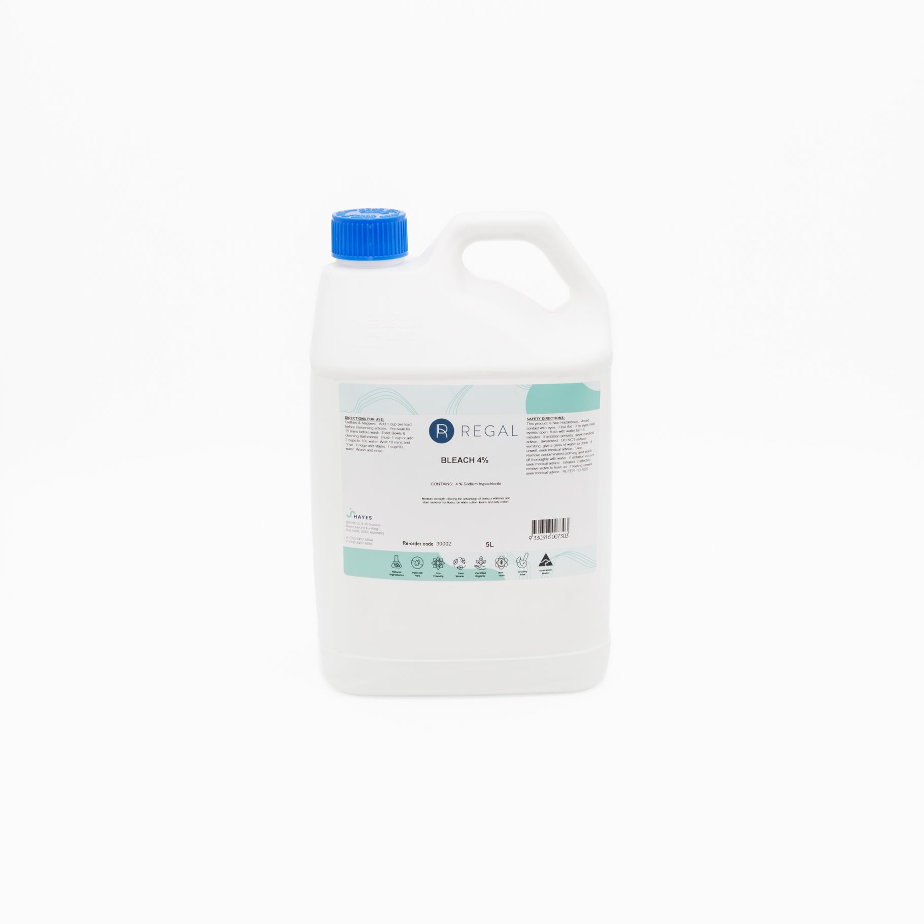 Regal Bleach 4% 5L - Omni Packaging 