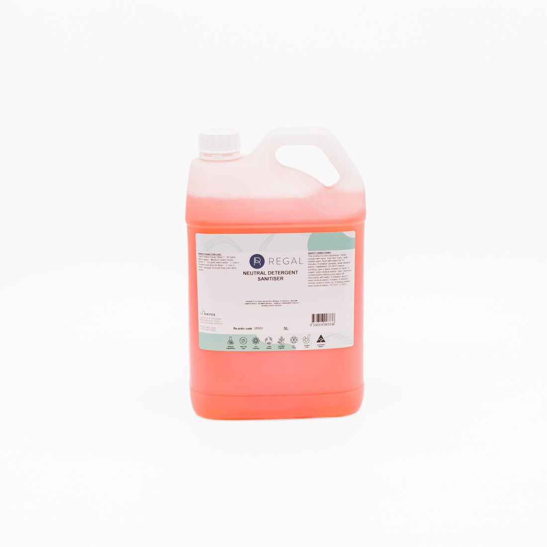 Regal Neutral Detergent Sanitiser 5L - Omni Packaging 