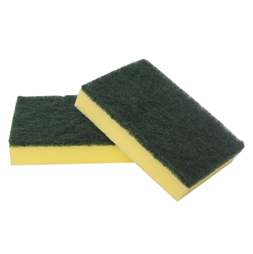 Sabco Standard Grade Scourer Pad 10PK - Yellow - Omni Packaging 