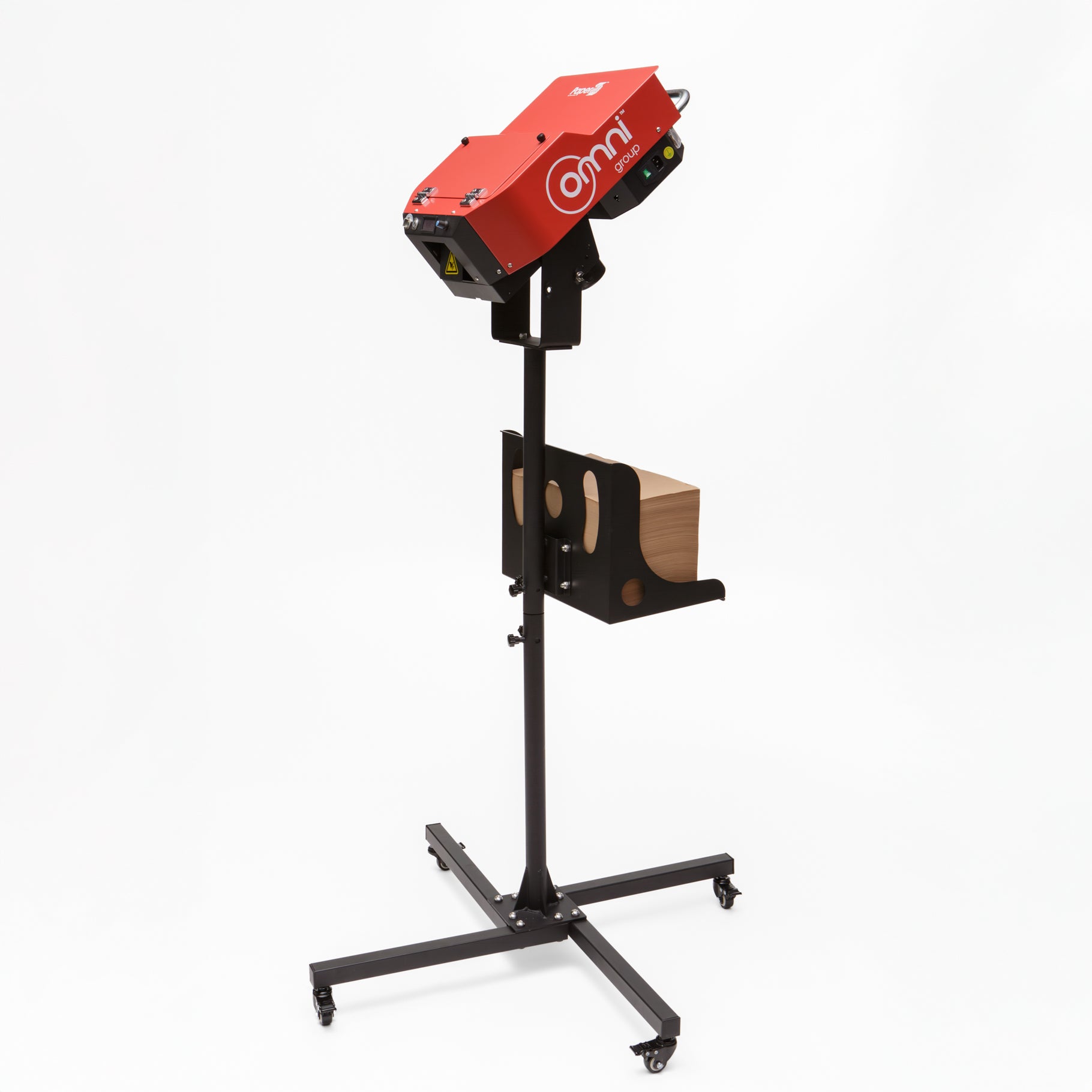 Omni Paperfil Paper Void Fill Machine - On Floor Stand - Omni Packaging 