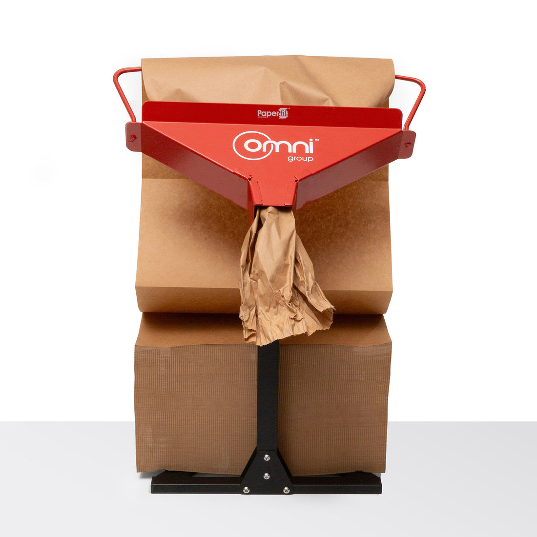 Omni Paperfil Paper Void Fill Manual Dispenser - Bench Mount - Omni Packaging 
