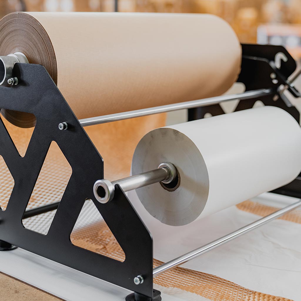 Honeycomb Wrapping Paper Dispenser Dual Roll - Omni Packaging 