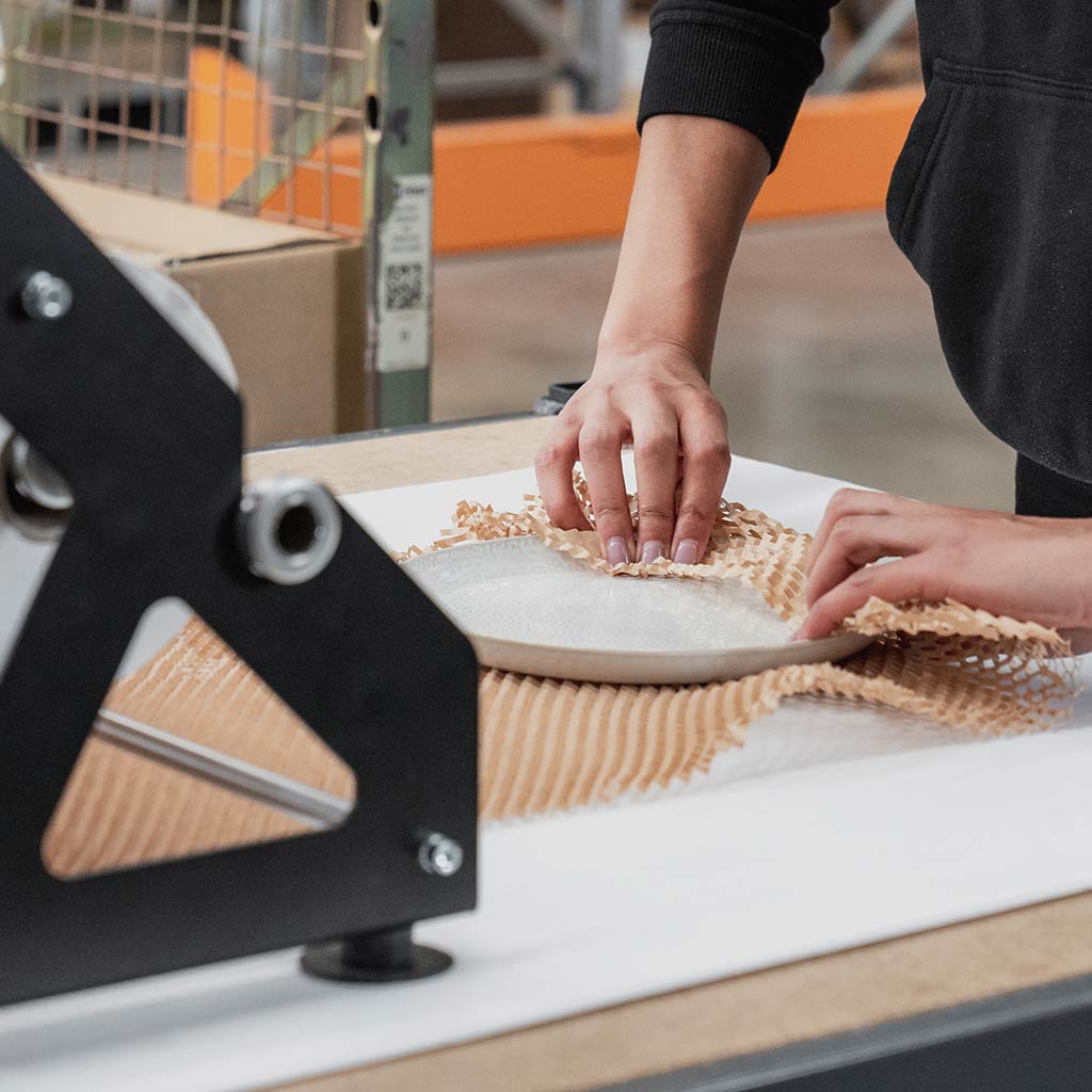 Honeycomb Wrapping Paper Dispenser Dual Roll - Omni Packaging 