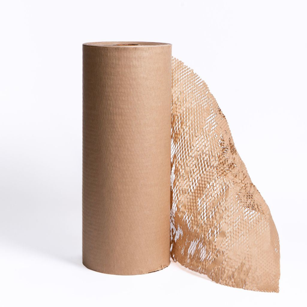 Brown Honeycomb Wrapping Paper 508mm x 250m (420m expanded) x 80gsm - Omni Packaging 