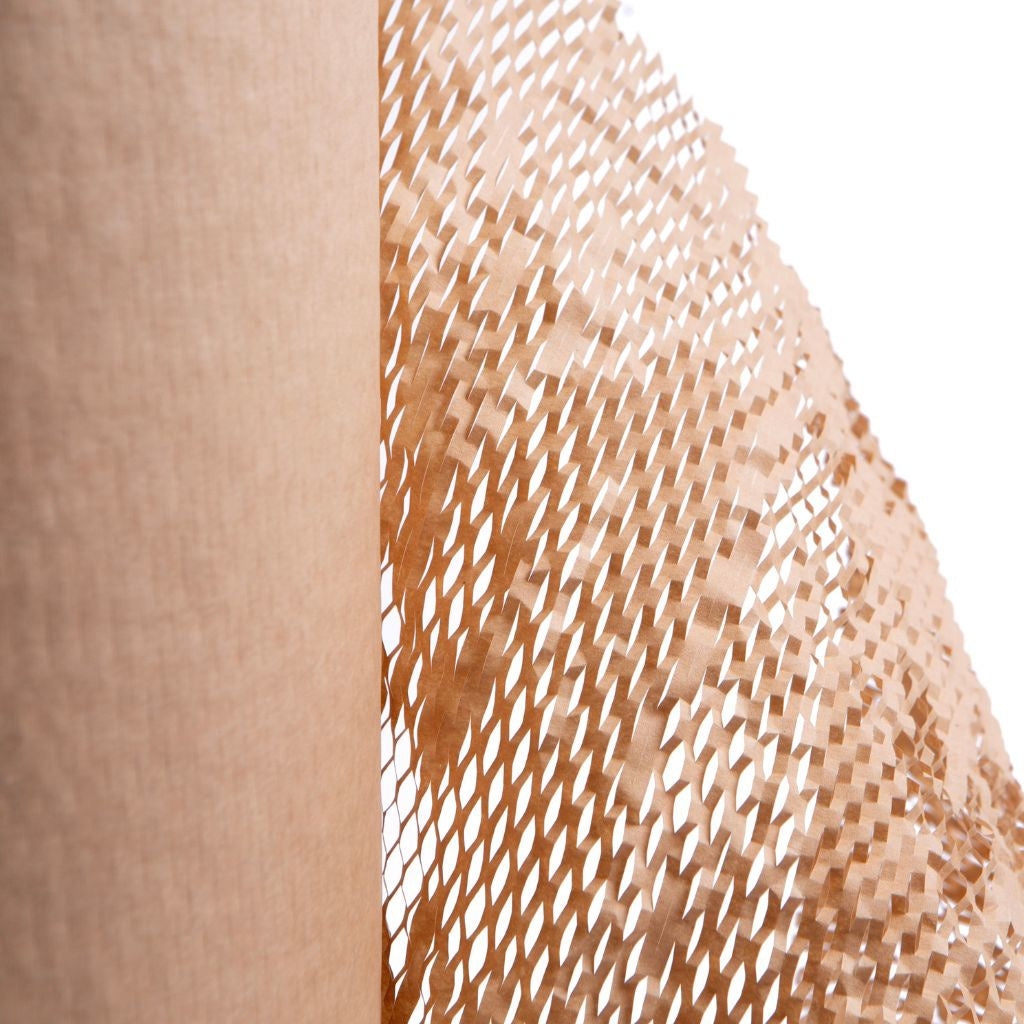 Brown Honeycomb Wrapping Paper 508mm x 250m (420m expanded) x 80gsm - Omni Packaging 