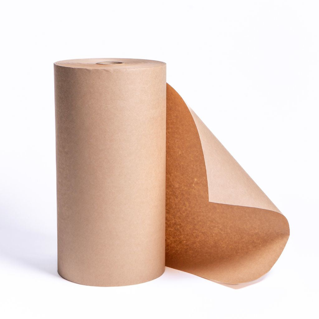 Brown Wrapping Paper Roll 80gsm 300mm x 300m - Omni Packaging 