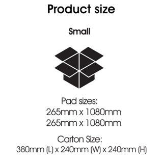 TempGuard Thermal Insulation Kit – Small Carton & Pads 265mm x 1080mm x 2 - Omni Packaging 